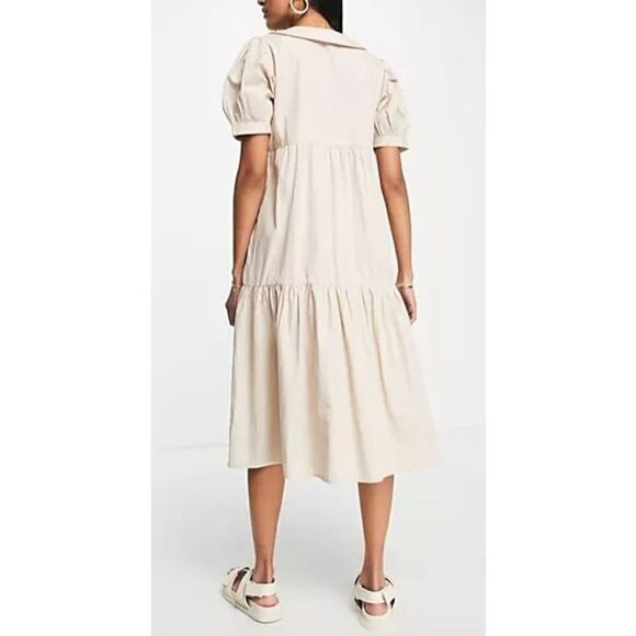 Vila Clothes Petite Collar Dress Sz. 44 (US 12) - Picture 2 of 7